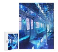 Jigsaw for Adults 500 PCS Anime Inside The Train Jigsaw Puzzles for Adults Analysis And Logic Train Your Brain And Hands Toy Intellectual Game 500 PCS
