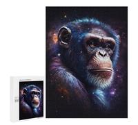 Jigsaw for Adults 500 PCS Chimpanzee Galaxy Portrait-2 Jigsaw Puzzles for Adults Analysis And Logic Train Your Brain And Hands Toy Intellectual Game 500 PCS