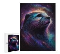 Jigsaw for Adults 500 PCS Cosmic Otter Portrait-4 Jigsaw Puzzles for Adults Analysis And Logic Train Your Brain And Hands Toy Intellectual Game 500 PCS