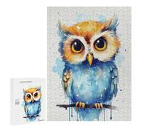 Jigsaw for Adults 500 PCS Cute Baby Owl Watercolors Jigsaw Puzzles for Adults Analysis And Logic Train Your Brain And Hands Toy Intellectual Game 500 PCS