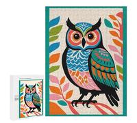Jigsaw for Adults 500 PCS Cute Owl Art Print Jigsaw Puzzles for Adults Analysis And Logic Train Your Brain And Hands Toy Intellectual Game 500 PCS
