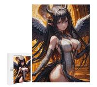 Jigsaw for Adults 500 PCS Devil Angel Anime Girl Jigsaw Puzzles for Adults Analysis And Logic Train Your Brain And Hands Toy Intellectual Game 500 PCS