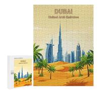 Jigsaw for Adults 500 PCS Dubai, United Arab Emirates Illustration Jigsaw Puzzles for Adults Analysis And Logic Train Your Brain And Hands Toy Intellectual Game 500 PCS
