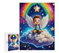 Jigsaw for Adults 500 PCS Fairy Rainbow Boy Jigsaw Puzzles for Adults Analysis And Logic Train Your Brain And Hands Toy Intellectual Game 500 PCS
