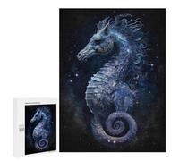 Jigsaw for Adults 500 PCS Fantasy Seahorse Art Print Jigsaw Puzzles for Adults Analysis And Logic Train Your Brain And Hands Toy Intellectual Game 500 PCS