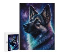 Jigsaw for Adults 500 PCS Galactic Guardian Wolf Art Print Jigsaw Puzzles for Adults Analysis And Logic Train Your Brain And Hands Toy Intellectual Game 500 PCS