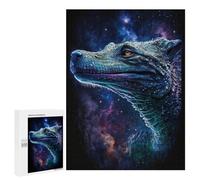 Jigsaw for Adults 500 PCS Galactic Lizard Art Print Jigsaw Puzzles for Adults Analysis And Logic Train Your Brain And Hands Toy Intellectual Game 500 PCS