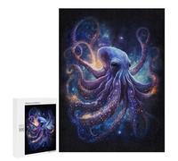 Jigsaw for Adults 500 PCS Galactic Octopus Art Print-16 Jigsaw Puzzles for Adults Analysis And Logic Train Your Brain And Hands Toy Intellectual Game 500 PCS