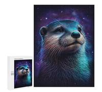 Jigsaw for Adults 500 PCS Galactic Otter Portrait -5 Jigsaw Puzzles for Adults Analysis And Logic Train Your Brain And Hands Toy Intellectual Game 500 PCS