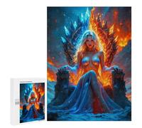 Jigsaw for Adults 500 PCS Ice And Fire Queen Jigsaw Puzzles for Adults Analysis And Logic Train Your Brain And Hands Toy Intellectual Game 500 PCS