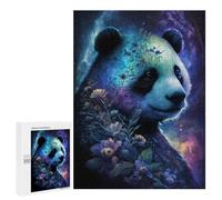 Jigsaw for Adults 500 PCS Magical Panda with Flowers Jigsaw Puzzles for Adults Analysis And Logic Train Your Brain And Hands Toy Intellectual Game 500 PCS