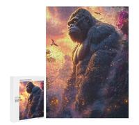 Jigsaw for Adults 500 PCS Majestic Gorilla in A Lush Jungle Jigsaw Puzzles for Adults Analysis And Logic Train Your Brain And Hands Toy Intellectual Game 500 PCS