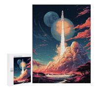 Jigsaw for Adults 500 PCS Rocket Launch Fantasy Jigsaw Puzzles for Adults Analysis And Logic Train Your Brain And Hands Toy Intellectual Game 500 PCS