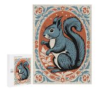 Jigsaw for Adults 500 PCS Stylized Squirrel Portrait Jigsaw Puzzles for Adults Analysis And Logic Train Your Brain And Hands Toy Intellectual Game 500 PCS