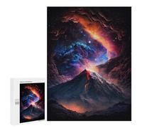 Jigsaw for Adults 500 PCS Volcanic Galaxy Landscape Jigsaw Puzzles for Adults Analysis And Logic Train Your Brain And Hands Toy Intellectual Game 500 PCS