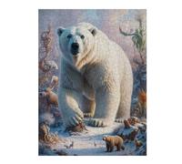 Jigsaw for Adults 52x38cm/1000pcs Polar Bear Ice King Puzzle for Adults Brain Teaser Game Home Decoration Unique Birthday And Xmas Gifts 52x38cm/1000pcs
