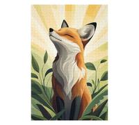 Jigsaw for Adults 75x50cm/1000pcs Smiling Fox in Sunlight Puzzle for Adults Brain Teaser Game Home Decoration Unique Birthday And Xmas Gifts 75x50cm/1000pcs
