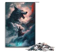 Jigsaw for Adults Animal Nebula Wolf 1000 Piece Paper Puzzle for Family Games 1000 PCS(38x26cm)