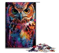 Jigsaw for Adults Animal Owl 1000 Pieces Puzzle Wooden Puzzles for Adults & Kids Age 14 Years Up 1000 PCS(75x50cm)