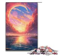 Jigsaw for Adults Anime Art Landscape 1000 Piece Paper Puzzle for Family Games 1000PCS(38x26cm)