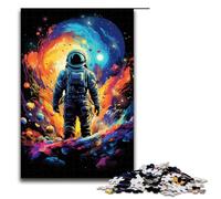 Jigsaw for Adults Astronauts in The Mysterious Universe 1000 Pieces Puzzle Wooden Puzzles for Adults & Kids Age 12 Years Up 1000 PCS(75x50cm)