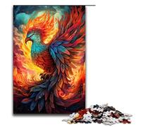 Jigsaw for Adults Color Painting Phoenix 1000 Piece Wooden Puzzle for Family Games 1000 PCS(75x50cm)