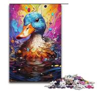 Jigsaw for Adults Colorful Cute Duck 1000 Pieces Puzzle Wooden Puzzles for Adults & Kids Age 12 Years Up1000 PCS(38x26cm)