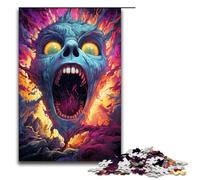 Jigsaw for Adults Colorful Fantasy Skull 1000 Piece Wooden Puzzle for Kids Age 12 Years Up Educational Toys 1000 PCS(75x50cm)
