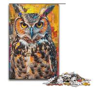 Jigsaw for Adults Colorful Owl 1000 Piece Wooden Puzzle for Family Games 1000 PCS(38x26cm)