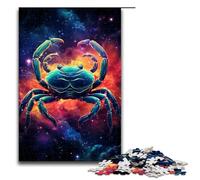 Jigsaw for Adults Colorful Psychedelic Galaxy Crab 1000 Pieces Puzzle Wooden Puzzles for Adults & Kids Age 12 Years Up 1000 PCS(75x50cm)