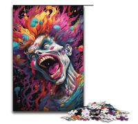 Jigsaw for Adults Crazy Colorful Demon 1000 Pieces Puzzle Wooden Puzzles for Adults & Kids Age 12 Years Up 1000 PCS(38x26cm)