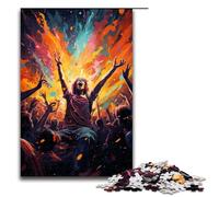 Jigsaw for Adults Crazy Colorful People 1000 Piece Wooden Puzzle for Kids Age 12 Years Up Educational Toys 1000 PCS(75x50cm)