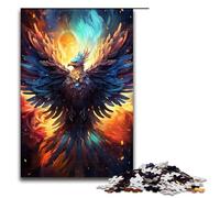 Jigsaw for Adults Fire Colored Phoenix 1000 Pieces Puzzle Great Gift Suitable for And Teenager 14 And Up 1000 PCS