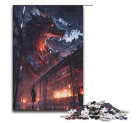 Jigsaw for Adults Godly Beasts 1000 Pieces Puzzle Wooden Puzzles for Adults & Kids Age 12 Years Up 1000 PCS(38x26cm)
