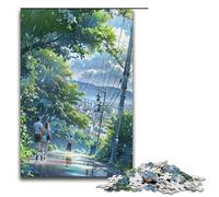 Jigsaw for Adults Green Eternity 1000 Piece Wooden Puzzle for Kids Age 12 Years Up Educational Toys 1000 PCS(38x26cm)