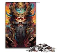 Jigsaw for Adults Japanese Sakura Warriors 1000 Piece Wooden Puzzle for Kids Age 14 Years Up Educational Toys 1000PCS(75x50cm)