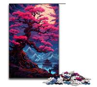 Jigsaw for Adults Japanese Style Art And Scenery 1000 Piece Wooden Puzzle for Kids Age 14 Years Up Educational Toys 1000PCS(75x50cm)