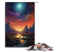 Jigsaw for Adults Looking at The World Alone 1000 Pieces Puzzle Paper Puzzles for Adults & Kids Age 14 Years Up 1000PCS(38x26cm)