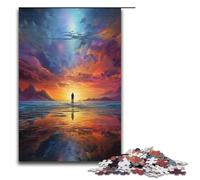 Jigsaw for Adults Looking at The World Alone 1000 Pieces Puzzle Paper Puzzles for Adults & Kids Age 14 Years Up 1000PCS(38x26cm)