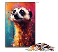 Jigsaw for Adults Meerkat Colorful 1000 Pieces Puzzle Wooden Puzzles for Adults & Kids Age 12 Years Up 1000 PCS(75x50cm)