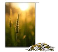 Jigsaw for Adults Morning Dew Sparkles on The Grass 1000 Piece Wooden Puzzle for Family Games 1000 PCS(75x50cm)