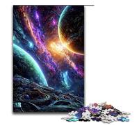 Jigsaw for Adults Mysterious Universe 1000 Piece Wooden Puzzle for Kids Age 12 Years Up Educational Toys 1000 PCS(75x50cm)