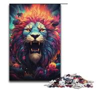 Jigsaw for Adults Painting Fantasy Magic Lion 1000 Piece Paper Puzzle for Family Games 1000 PCS(38x26cm)
