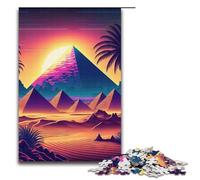 Jigsaw for Adults Pyramids of The Future 1000 Pieces Puzzle Paper Puzzles for Adults & Kids Age 12 Years Up 1000 PCS(38x26cm)