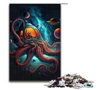Jigsaw for Adults Space Squids 1000 Pieces Puzzle Great Gift Suitable for And Teenager 14 And Up 75x50cm