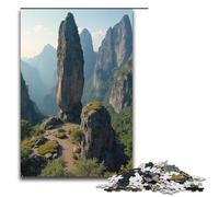 Jigsaw for Adults Strange Peaks And Jagged Rocks 1000 Piece Wooden Puzzle for Kids Age 12 Years Up Educational Toys 1000 PCS(75x50cm)
