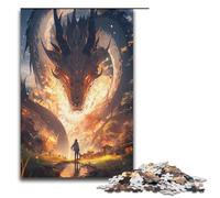 Jigsaw for Adults The Chosen of Dragons 1000 Piece Wooden Puzzle for Kids Age 12 Years Up Educational Toys 1000 PCS(38x26cm)