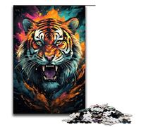 Jigsaw for Adults The Colorful And Psychedelic King of Beasts 1000 Pieces Puzzle Great Gift Suitable for And Teenager 14 And Up 75x50cm