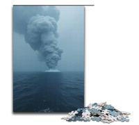 Jigsaw for Adults Vast Sea of Smoke 1000 Piece Wooden Puzzle for Kids Age 12 Years Up Educational Toys 1000 PCS(38x26cm)