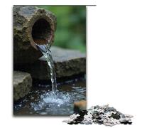 Jigsaw for Adults Water Drips through Stone 1000 Piece Wooden Puzzle for Kids Age 12 Years Up Educational Toys 1000 PCS(75x50cm)